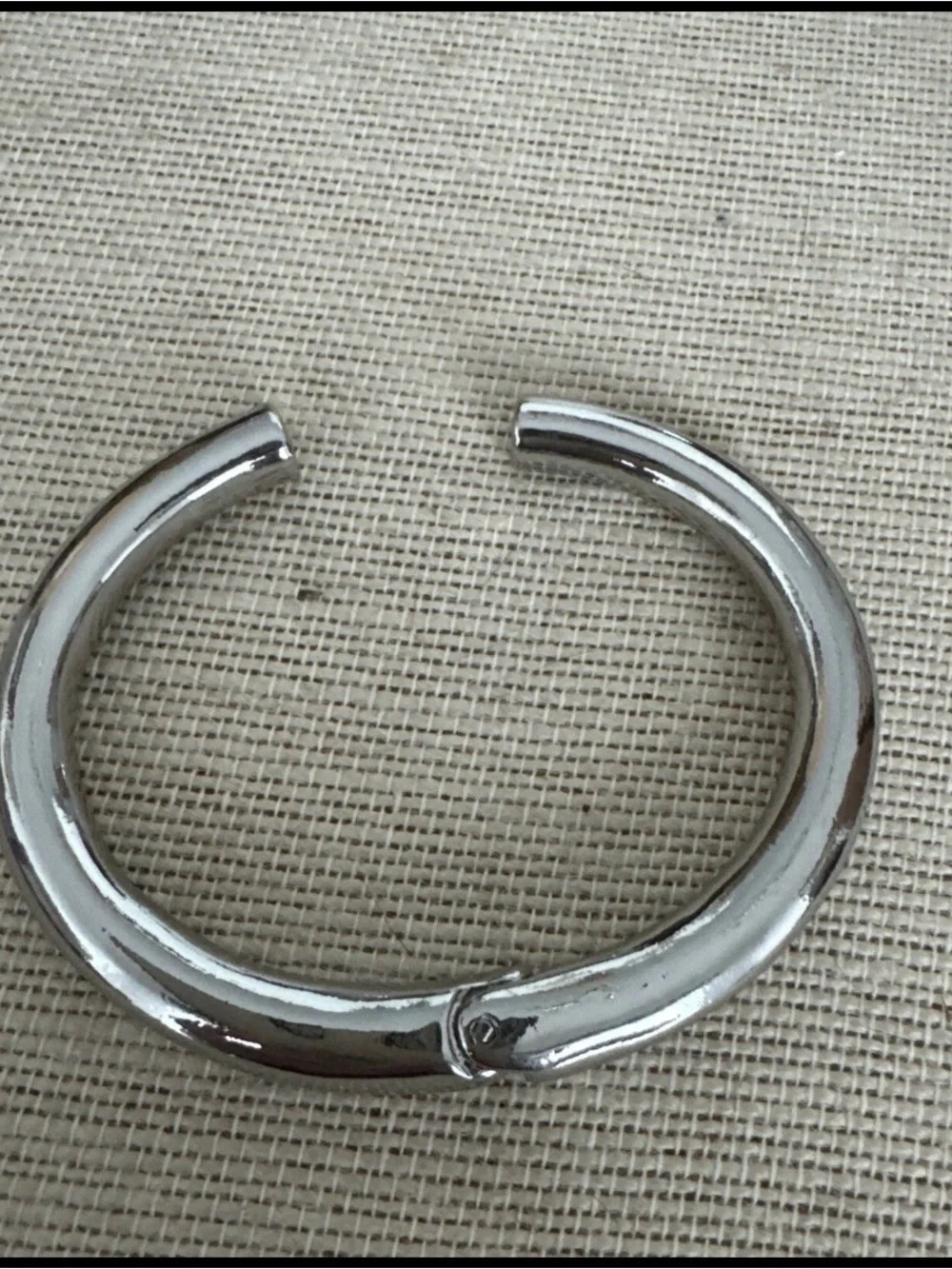 Plunder DesignJewelry Kadence Silver Hinged Cuff Bangle Bracelet NWOT